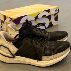 Adidas Black and White Running Shoes